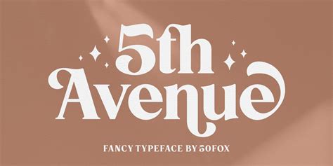 5th Avenue font | free download for WEB