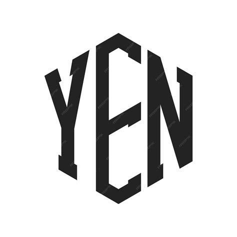 Premium Vector Yen Logo Design Initial Letter Yen Monogram Logo Using