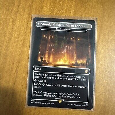 MTG LOTR Boxtopper Meduseld Golden Hall Of Edoras NM Sleeved NON Foil