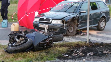 O Ar W Mazowiecki Motocyklista Zgin Po Zderzeniu Z Samochodem