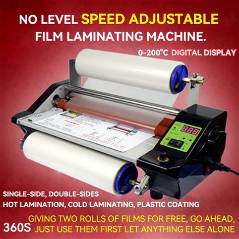 A3 A4 Digital Display Speed Adjustable Film Laminating Machine For Hot Cold Lamination Plastic