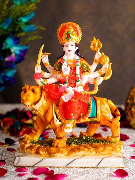 Buy The Razzle Box Marble Durga Maa Murti Goddess Maa Durga Devi Idol