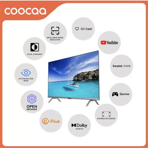 Jual Free Breket Coocaa S U Led Tv Inch Smart Tv Framless