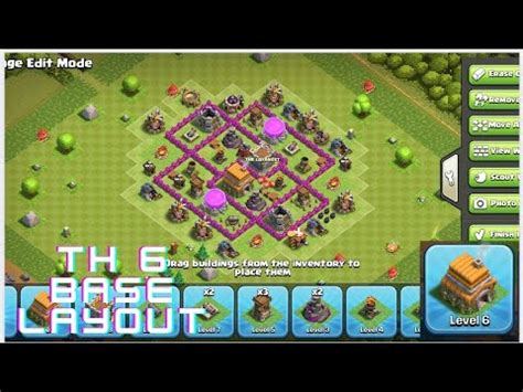 NEW TH6 BASE /HOME BASE AND WAR BASE WITH COPY LINK anti giant attack ...