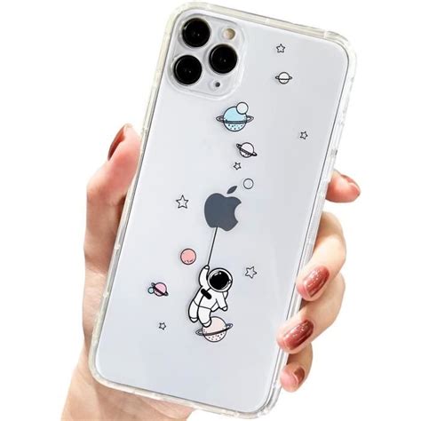 Coque De Protection Transparente Pour Iphone 11 Pro Avec Motif