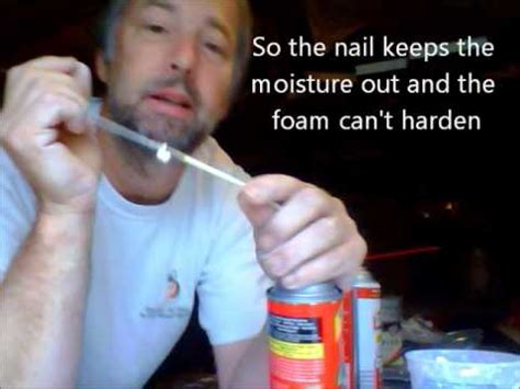 Reusing Great Stuff Foam In A Can YouTube