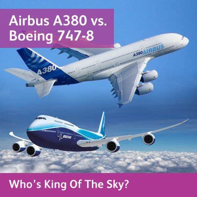 [INFOGRAPHIC] Airbus A380 vs. Boeing 747-8 - Who's King Of The Sky ...