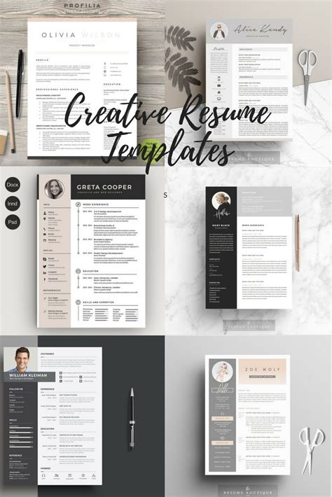 Resume Templates To Use For Creating Eye Catching And Professional