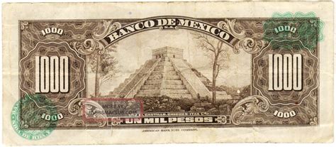 Mexico 1973 1000 Pesos Cuauhtemoc Serie Bvx E1816287 Note