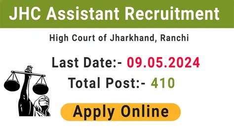 Jharkhand High Court Assistant Clerk Vacancy 2024