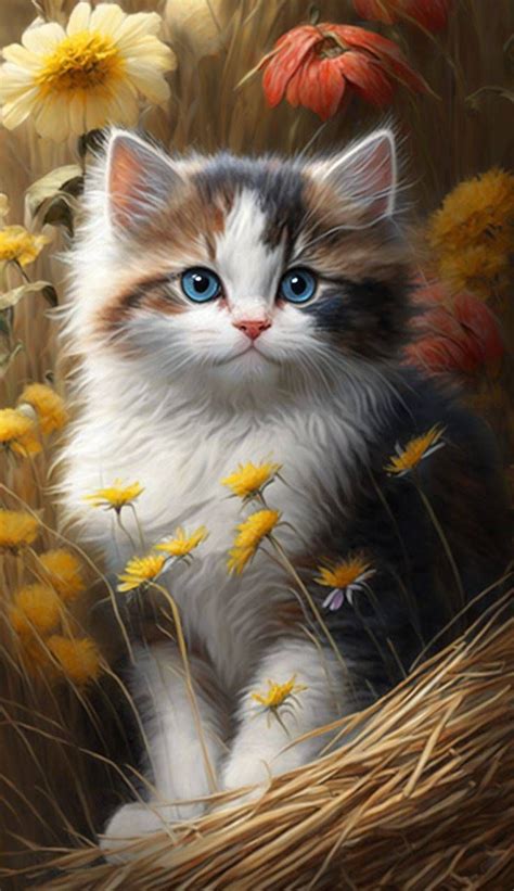 Pin by Jana Malechová on Hezké obrázky Kitten art Cute cats and dogs