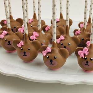 Teddy Bear Cake Pops Etsy