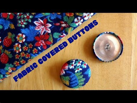 Episode 60 How To Make Fabric Covered Buttons YouTube