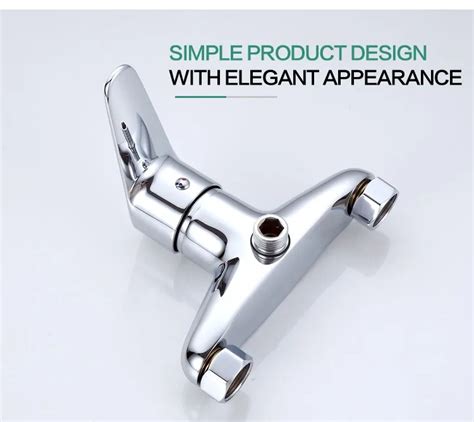 Bathroom Double Diverter Hot Cold Water Bath Shower Mixer Buy Shower Mixer Hot And Cold Water