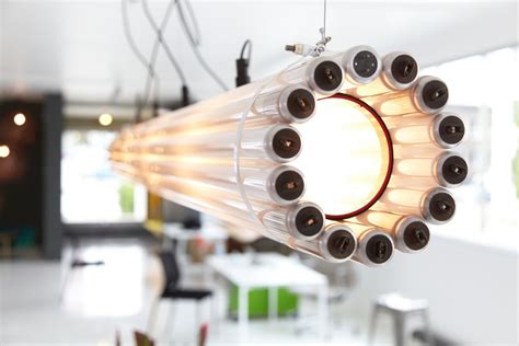 Illuminated Waste Recycled Tube Light By Castor Design Gessato