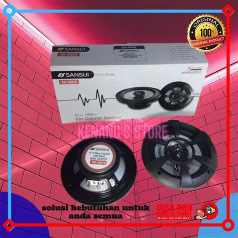 Original Speaker Coaxial Sansui Sa S Inch Way Pintu Mobil In