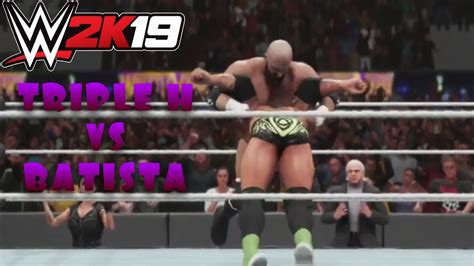 Wwe K Triple H Vs Batista Wrestlemania Youtube