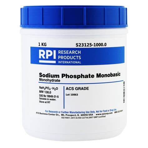 Research Products International Corp Sodium Phosphate Monobasic