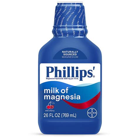 Phillips Milk Of Magnesia Saline Laxative Liquid Cherry Walgreens