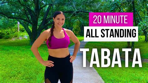 All Standing Full Body Cardio Hiit 20 Min Tabata Workout No Repeat