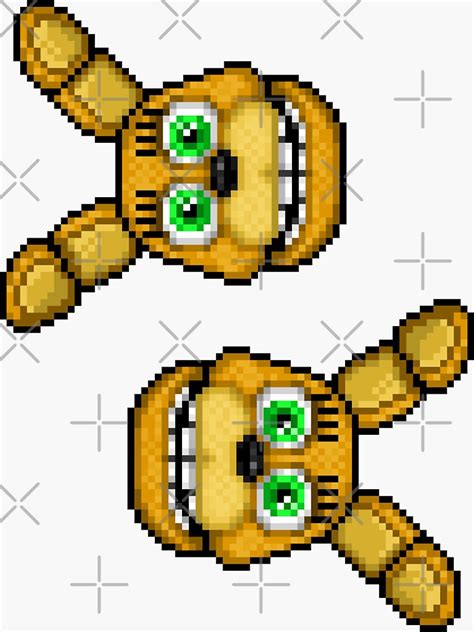 Adventure Spring Bonnie Fnaf World Pixel Art Sticker By