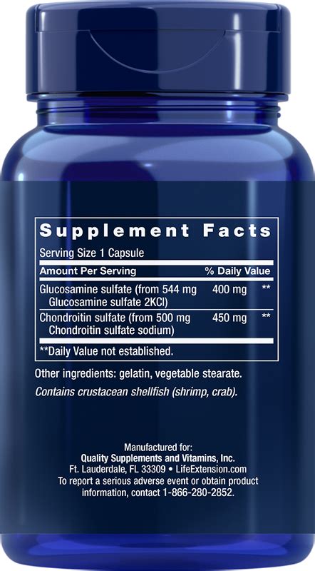 Glucosaminechondroitin Capsules 100 Capsules