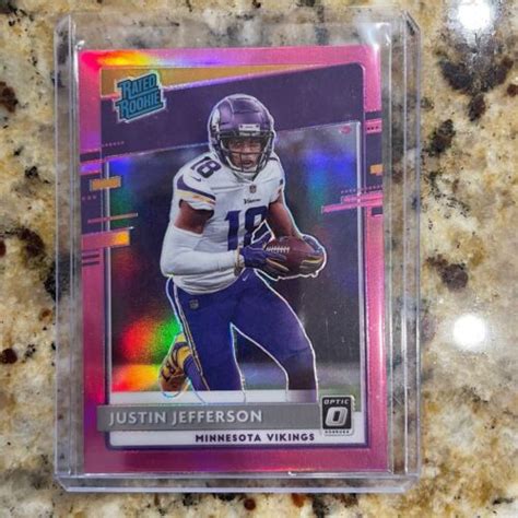 Panini Donruss Optic Rated Rookie Pink Prizm Justin Jefferson