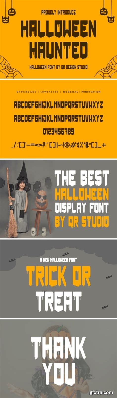 Halloween Haunted Font » GFxtra