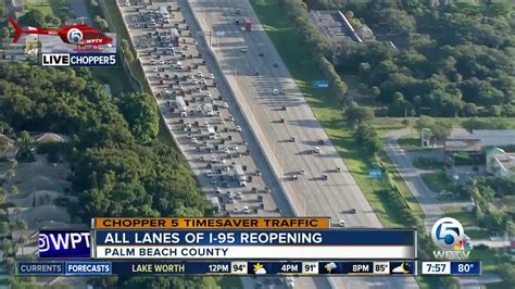 Heavy Delays On I 95 Sb After Rollover Crash Youtube