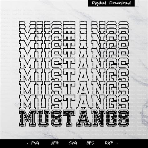 Mustangs Svg Mustang Svg Svg Cut File Svg Voor Cricut Of Etsy