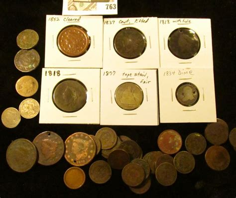 Cull Coin Lot 7 Us Large Cents 32 Indian Head Cents 2 Two