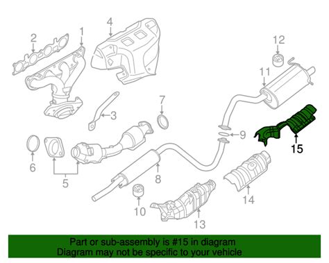 74772 ET000 Exhaust Heat Shield 2007 2012 Nissan Sentra Nissan