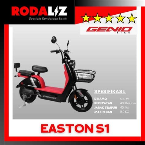 Jual Sepeda Listrik Genio Easton S Shopee Indonesia