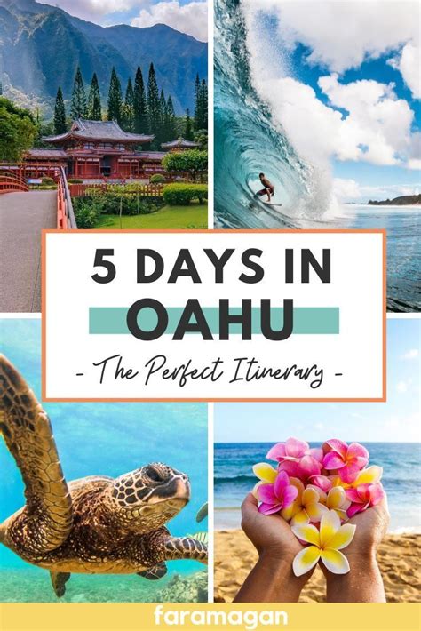 Oahu Itinerary How To Spend 5 Days In Oahu Hawaii Faramagan Oahu Travel Oahu Vacation