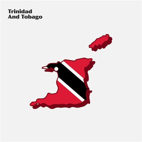 Premium Vector Trinidad And Tobago Nation Flag Map Infographic