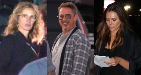 Julia Roberts Robert Downey Jr Elizabeth Olsen Attend Rolling