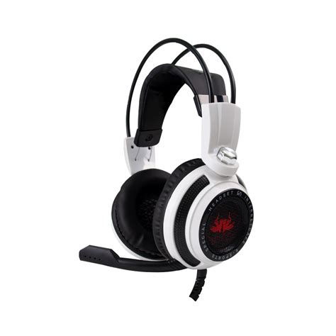 Fone De Ouvido Headset Gamer Over Ear Knup Kp 400 Branco E Preto