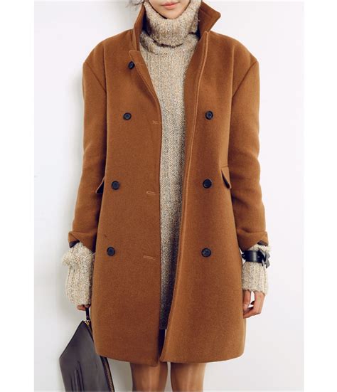 Brown Wool Coat Women Brown Wool Coat Coat Winter Trench Coat