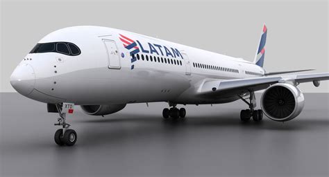 A350 900 Latam 3d Model 139 Obj Max Fbx 3ds Free3d