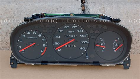 Car And Truck Gauges Ek Honda Civic Vti Ek4 Ukdm Speedometer Amber Dials Cluster Jdm Si Ek9 Car