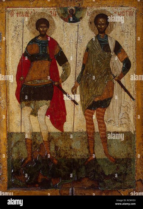 Saint Theodore Stratelates and Saint Theodore of Amasea. Museum: State ...