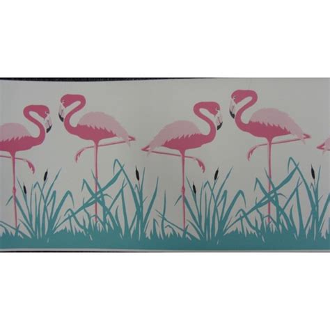 Pink Flamingo Wallpaper Border