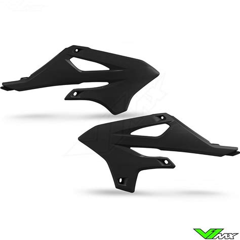 UFO Radiator Shrouds Black Yamaha YZ85