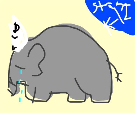 Sad Elephant - Drawception