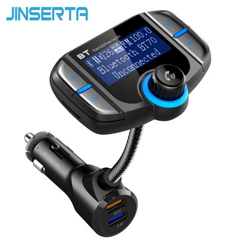 Jinserta Bt70 Car Bluetooth Fm Transmitter Modulator Transmiter Dual