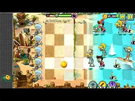 Plants Vs Zombies 2 Big Wave Beach Day 24 YouTube