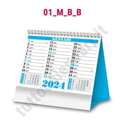 Calendario Da Scrivania Commerciale Aziendale Personalizzato Minicolor