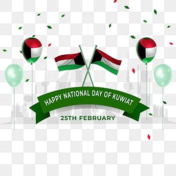 Kuwait National Day Vector Hd Images Flat Design Kuwait National Day