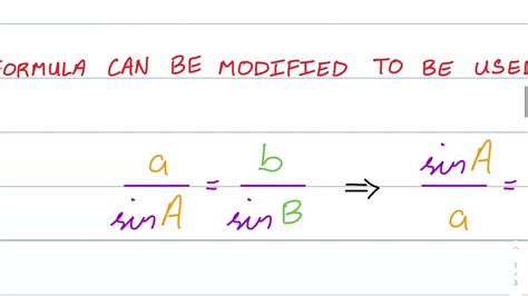 The Sine Rule Missing Sides And Angles YouTube