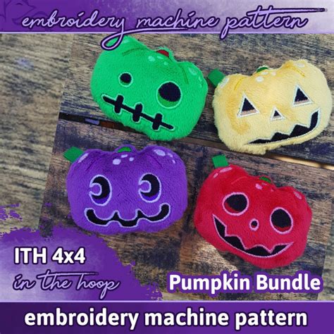 Ith Pattern 4x4 10x10 Pumpkin Jack Plush Etsy